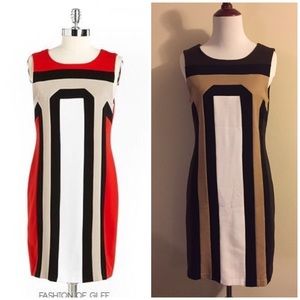 NWOT Anthropologie Bailey 44 Colorblock Dress Size Small